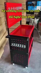Bộ kệ đẩy dụng cụ sửa chữa 3 tầng chuyên dụng có bánh xe tiện lợi tải trọng 100kg