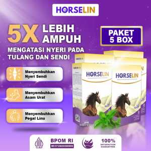 1 BOX Horselin Susu Kuda Liar Murni 100% Original Obat Anti Nyeri Sendi Tulang Asam Urat Herbal 200gr