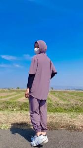 One Set Sporty / setelan Olahraga / Setelan Hijab Sporty / Setelan Hijab Olahraga