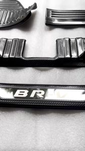 Nẹp bước chân Ốp bậc cửa Chống trầy Cốp xe Honda BRV 2023 2024 2025 Carbon cao cấp chống trầy xước cho xe hiệu quả