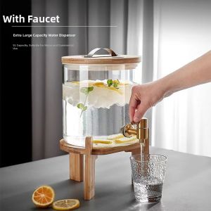 ZHIZHOU | Stylish Home Glass Water Pitcher with Tap