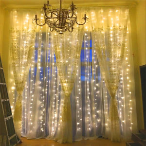 Holiday Lgihting LED Curtain Garland USB Fairy Lights Festoon with Remote New Year Garland Lamp Window Room Christmas Decoration