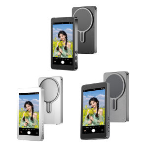 Magnetic Phone Vlog Selfie Monitor Screen Wireless Selfie Monitor Screen Rear Camera Monitor Screen for Android & iPhone