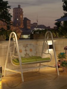 Rotary Minimalist Modern Double Person Swing Bed for Home Indoor and Outdoor Use Versatile Basketball Style Economical Type