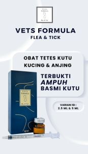 Vets Formula Flea & Tick Plus OBAT KUTU KUCING & ANJING AMPUH