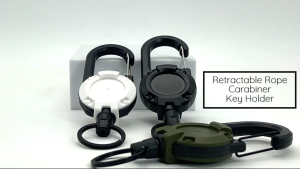 Digiprints PH - Anti-theft Metal Easy-to-pull Buckle Rope Elastic Keychain Sporty Retractable Key Ring Anti Lost