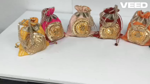 Handcrafted Potli Gift Bag | Elegant Choice for Weddings & Festivals | Ideal for Festive Gifting (Size - 10x8 Inch | Pack of 1 Pc)