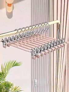 Set 5 móc kẹp đôi treo quần áo chất liệu thép không gỉ đa năng chống trượt tự điều chỉnh Móc kẹp vớ đa năng