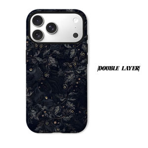 Dark Owl Woodland Phone Case for iPhone 18 17 16 15 14 13 12 11 Air Pro Max Plus Double-layer Cover