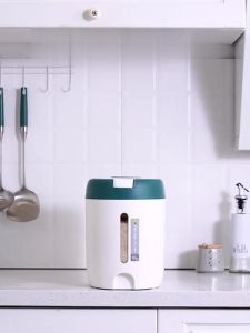 Dispenser Beras 5KG/10KG Free Gelas Takar Wadah Penyimpanan Beras Rice Bucket Anti Kutu Dispenser Beras Plastik Abs Kana Melati