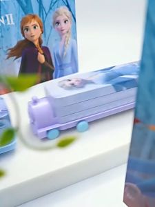 Disney Double layered pencil case locomotive toy creative stationery box with pencil sharpener