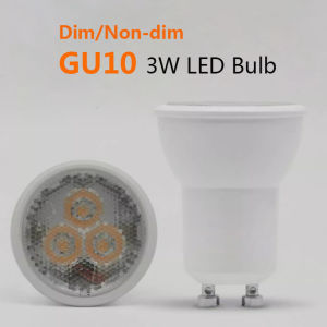 Dẫn GU10 bóng đèn chiếu 3W không Dimmable và Dimmable (Màu Trắng ấm/trắng tự nhiên/ánh sáng ban ngày)