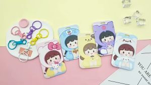 🎀Ready Stock🎀Girl Hello Kitty Cinnamoroll Pompompurin Doraemon ID Touch n Go Credit Card Holder Student Bus Card Case Access Card Cover🧸可爱卡通女孩卡套学生卡包公仔钥匙扣保护套🧸