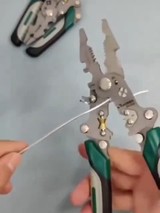 Foldable Multifunctional Wire Stripper Cables Stripping Press Peeler Pliers Terminal Crimping Cutter Gross Side Cuttin