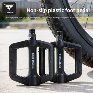 TOSUOD Bicycle Pedals Lightweight Anti-Slip Bike Plastic Pedals Fit For Mountain Bikes And Road Bikes Bike Accessories