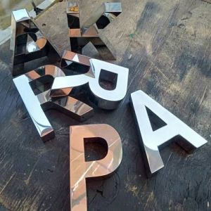 Huruf timbul stainlees 3D tinggi 20cm