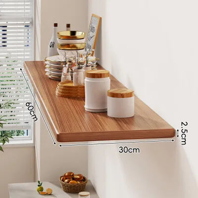 WUBUWEI | Wall Mounted Shelf Real Wood Display Rack