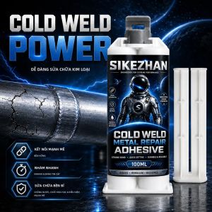 Keo Epoxy 2 Thành Phần 100ML Keo Hàn Nguội Sửa Chữa Kim Loại Cho Thép Nhôm Sắt - Dùng Cho Ống Tản Nhiệt Ô Tô Sửa Chữa Nhà Cửa Tự Làm