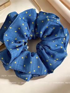 Sweet And Versatile Blue Heart Dot Hair Ties