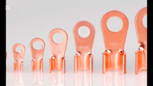 Copper OT Terminal Non-Insulated Wire Connector Bare Electrical Cable Lug Batter Ring Crimp Nose