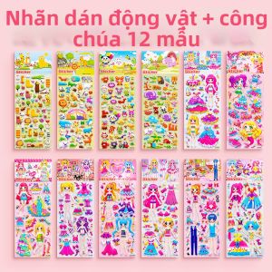 TANGJIUGONG | Sách Nhãn Dán Trang Điểm Công Chúa