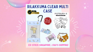 [Direct from Japan] Stock SG 100% Original San-X Japan Rilakkuma Accessory Clear Multi Case & Pouch