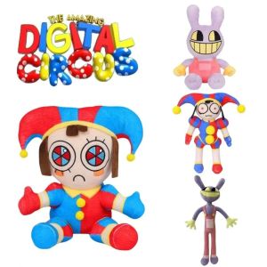 Bandai | New The Amazing Digital Circus Plush Clown Ragatha pomni Cartoon Jax Doll Joker Plush Soft Stuffed Sofa Decorate Christmas Gift