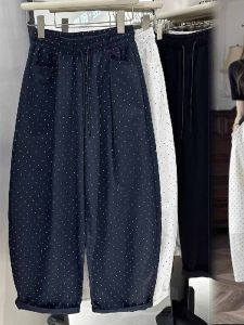 YEBO | Plus Size Polka Dot Wide Leg Pants