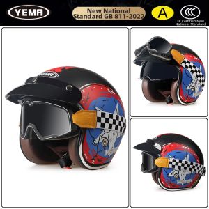 YEMA | Retro Winter Insulation Half Helmet