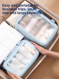 MONLEYTA | Travel Toiletry Bag Waterproof Mens and Womens Swimming Bag Wet and Dry Separation Makeup Bag For Business Trips Hot Spring