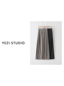 MUSEWAVE MSW Engineering Pants 3D Pleating Slim Straight Leg Casual Trousers Natural Waist Long Polyester Fiber Blend