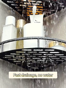 No Drill Bathroom Shelf Thickened Rust-Proof & Waterproof Easy Install for Home Toilet