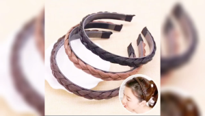 Korean Sweet Fishbone Wig Braid Headband for Women
