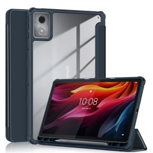 For Lenovo Tab K11 Plus Case with Pen Holder Magnetic Acrylic Hard Back Stand Cover For Lenovo K11 Plus 11.45 inch tb352fu Case