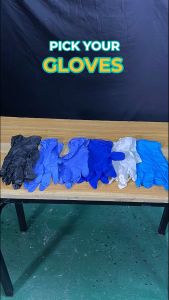 glomed latex examination gloves (Small Medium Large)