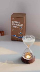 RGB Hourglass Lamp 30-Minute Sand Timer Rechargeable Night Light for Pomodoro Technique Meditation Focus Sessions