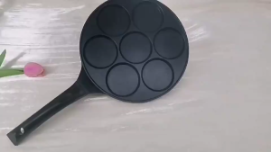 7 Holes Non Stick Frying Pan Egg Pan Fryer Eggs Cooking Pan Pancake Maker Pan Non-Stick Fry Pan Pie Frying Takoyaki Pan Stuffed Pancake Pan