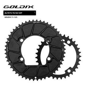 GOLDIX 110BCD 2X Đĩa Xích Đôi Dành Cho Xe Đạp Đường Trường 9-12S Hợp Kim Nhôm 7075 4 Bu Lông Tương Thích Với SHIMANO 105 R7000 R8000