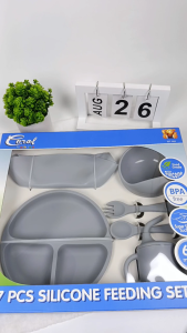 Coral Babies 6-in-1 Silicone Kiddie Tableware Baby & Toddler Feeding Set