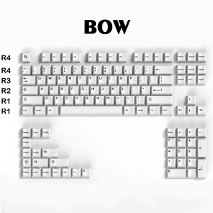 121 Keys White Black Keycaps Double Shot Cherry Profile Keycaps For MX Custom 64/87/96/104 Mechanical Keyboard