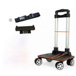 Aluminum Alloy Backpack Luggage Rack Student Double Shoulder Bag Universal Bookbag Foldable Trolley Accessory