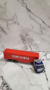 Alloy + Plastic Container Truck Toy Trailer Lorry Lori Mainan Kereta Vehicle Toys