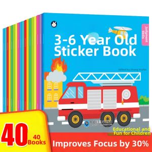 XIAOSHUGUOGUO | Focus Improvement Stickers Book for 3-6 Years Old