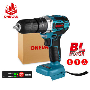 ONEVAN 800W 25+3 Torque Electric Drill 380NM Cordless Drill Impact Electric Drill Hammer Drill For Makita 18V Battery