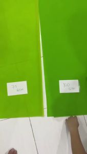 Kain Background Green Screen (100 GSM) / Kain Backdrop Foto Hijau Spunbond Meteran untuk Greenscreen Livestreaming Online