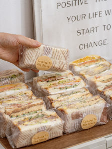 Food Grade Homemade Transparent Sandwich Bread Packaging Bag