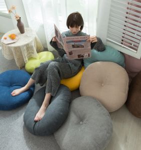 Thảm Thiền Dày Kiểu Nhật Bản Thảm Tatami Thảm Ghế Ngồi Trên Sàn Phòng Khách Phòng Ngủ Thảm Thảm Dệt Kim Màu Trơn Phong Cách Hiện Đại