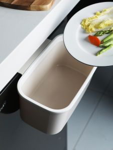 Kitchen Bathroom Plastic Waste Paper Basket Wall Mounted Garbage Can Household Size Large Small Cabinet Door Bin