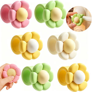 Silicone Door Stopper / Cute Flower Door Handle Bumper / Anti Slip Anti-collision Door Knob Cover / Home Wall Door Handle Stopper