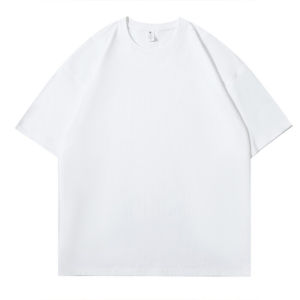 Gray Cool Feeling Short Sleeve T-Shirt Mens Summer American Retro Shoulder CleanFit Half Sleeve Cotton Loose Fit Street Style